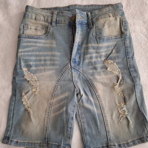 Stylish Kids Distressed Denim Shorts